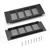 2 Stück Lüftungsgitter Aus Aluminium – 250x80 Mm Für Schränke & Möbel