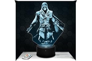 Lampephoto.fr - Lámpara 3D Assassin'S C Decoración Cuarto para Niños, Lámpara 3D Assassin'S C, Objeto de Videojuegos, Idea de Regalo, Lámpara de Noche, Idea de Regalo Original En Navidad TOP