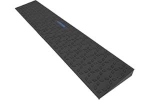 ‎LIEKUMM LIEKUMM Gummi Türschwellenrampe 3 cm Höhe, rutschfeste Rollstuhlrampe mit Polarstern-Muster, 650 kg Tragkraft Rollstuhlrampe für Türöffnungen, Stufen, Bordsteine, Scooter, Kinderwagen, Motorrad