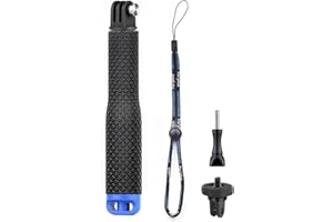 GEPULY 7''-23''Waterproof Pole Selfie Stick Pocket Size Underwater Handle Grip Monopod Alumium for Gopro Hero Session Max Insta360 AKASO DJI OSMO Digital Cameras