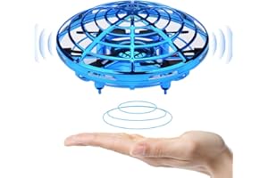 BOMPOW Kids Toys Hand Controlled Drone Boys Flying Toy Adults Hand Controlled Mini Drone with 2 Speed Models and LED Light