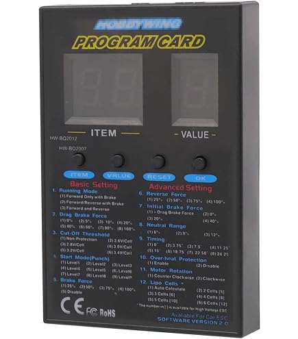 Fdit Moteur ESC avec carte de programme Ensemble ESC Brossé 80A Carte Fdit Moteur ESC avec carte de programme Ensemble ESC Brossé 80A Carte