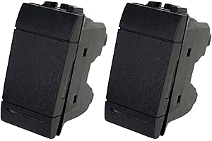 VOLTIX Set di 2 Deviatori Elettrici Compatibili con Bticino Living Light e Living International, Deviatore Ideali per Frutti Elettrici (2 Pezzi Deviatore)