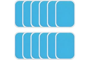 DaiUni EMS Gel Pad, EMS Muskelstimulator Ersatzteile für EMS Trainer Bauchtrainer Muskelstimulation Elektrostimulation, Gel Pad Abs Trainer Ersatz, 12 Stück.