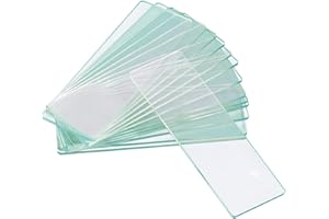 Cura Farma Vitrinas portaobjetos para microscopio molados con banda arenada de laboratorio 72 piezas – Original cuidado Farma