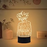 GIFTMEBAZAR 3D Illusion Anime LED Desk Table Lamp with Warm White Light & USB Powered | Anime Lover Gift | Birthday Gift for 