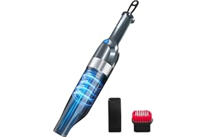 DN DENNOV Aspirateur à Main sans Fil, Aspirateur de Table sans Fil Ultra Léger 600g, Aspirateur Voiture Puissant Silencieux (30Min, Filtre HEPA, 6500Pa) pour la Maison, Le Bureau, la Voiture