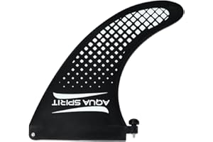 Aqua Spirit SUP Replacement Curved Fin, Removable Inflatable Paddle Board Fin Lightweight Durable Suitable for Barracuda, Tempo, Splash, Flameback, Vanguard, Tidal King California & Miami & more