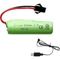 Sea Jump 2PCS 3.7V 500mah USB Charging Cable With SM-2P Plug Connector For Mini RC Vehicles, Amphibious Stunt Vehicles, Trucks, Off-Road Vehicles, RC...