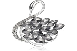 FAIRYGATE Gold Pin for Dress Brooch Crystal Pins Badge Enamel Lapel Brooches for Women Jewelry Decoration for Birthday Dating Party Anniversary UC31