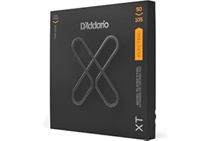 D'Addario XTB50105, XT Bass Guitar Strings Nickel Plated Steel, Medium, Long Scale, 50-105
