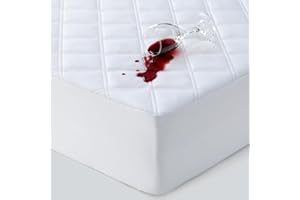 Yoofoss Super King Waterproof Mattress Protector Extra Deep Fit 40cm Skirt Mattress Cover Machine Washable 180 x 200 cm Microfiber Protectors - Super King