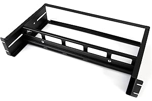 StarTech.com Kit di Guide DIN 2U per rack 19", Barre DIN per montaggio a rack a profondità regolabile con guide con profilo Top Hat, Mini, tipo G, Capacità di carico 12,5 kg (ADJDINKIT)