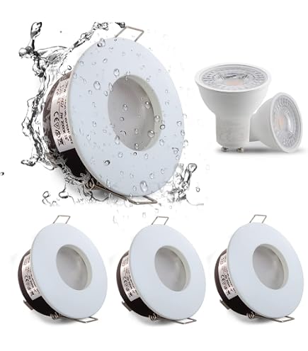 Support Lampe GU10 JaneYi - 6 Pièces Base Céramique Avec Bornier