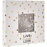 Pioneer Photo Albums EV-246/L Golden Dots Live Laugh Love 200 pkt 4x6 Photo Album Fotoalbum Papier Pocket