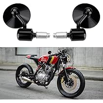 Stuurspiegel, zwart, motorfiets, achteruitkijkspiegel, universeel