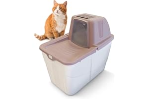 PETGARD Lettiera per gatti Sofia Close – WC con ingresso dall'alto – WC con filtro – WC per animali domestici 58 x 39 x 56 cm – WC per gatti e bacche