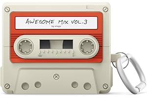 elago Compatible with Samsung Galaxy Buds 3 Case & Galaxy Buds 3 Pro Case, Cassette Tape Design Cover with Carabiner, Full Protection, Headphone Accessories, for Men, for Women