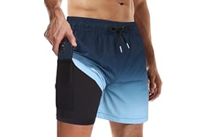 Wantonfy Bañadores para Hombre Pantalones Cortos Playa de los Hombres Secado Rápido Bañador