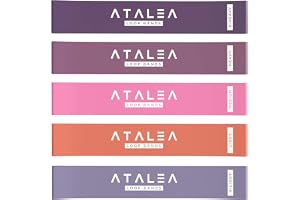 Atlas Athlete Träningsband Gummiband - Motståndsband + Övningsmanual + Förvaringspåse - Idealt Set för Hemmaträning Gym Ben R