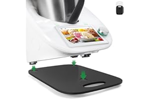 ‎INWEE Inwee Deska ślizgowa do Thermomix TM6,TM5, szybkie przesuwanie deska do robota kuchennego Thermomix Vorwerk, podkładka akrylowego, Akcesoria do Thermomix TM5 TM6 (Czarny)