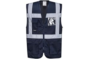 Portwest Chaleco Iona Executive, Tamaño: L, Color: Marino, F476NARL