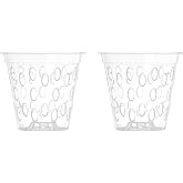 Kalapanta - Transparent Orchid Pot with Holes and Raised Bottom (&Oslash; 14 cm, 2)