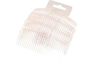 OTHER Pack of 4 Clear 9cm Plain Hair Combs Side Combs Slides