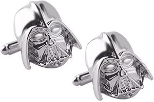 GENTS CLOBBER Star Wars Darth Vader Novelty Silver Zinc Alloy Cufflinks