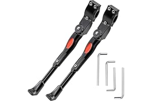LUFEEMGA Bike Kickstand Adjustable Bike Kick Stand for Bicycle Mountain Bike Road Bike with Wheel Diameter 24 26 or 700c and 28 inches