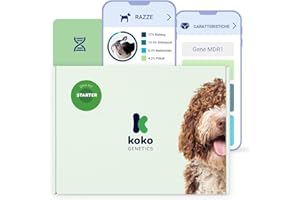 Koko Genetics Dna Test per Cani Starter - (Rapporti di Razze e Tratti) - Aggiornamenti Senza Costi aggiuntivi