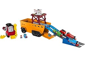 Thomas & Friends GDV38 Thomas and Friends Super Cruiser 2-in-1 Large Vehicle and Track Set with Trackmaster and MINIS Train Engines, Multicoloured