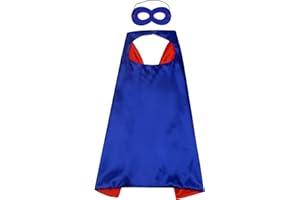 Proumhang Masques de Cape Halloween Noël Carnaval Jour des Enfants Fête d'anniversaire Cosplay Performance Costume Capes de Super-héros pour Enfants de 1 à 9 ans