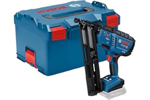 Bosch Professional 18V System cloueur à bois sans-fil GNH 18V-64 MD (tir coup par coup/par contact, pour clous de : 32–64 mm, 15 ga (1,8 mm) et inclinaison chargeur 34°, L-BOXX)