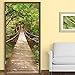 Price comparison product image Walplus Wall Stickers "Jungle Catwalk" Removable Self-Adhesive Mural Art Decals Vinyl Home Decoration DIY Living Bedroom Office Décor Wallpaper Kids Room Gift