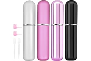 OBSGUMU 4pcs Mini Perfume Travel Bottle, Perfume Atomiser Refillable, 5ML Spray Bottles, Portable for Travel Holiday Women Man