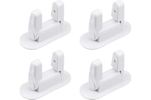 Inntek 4pcs Serrure de Sécurité Portes et Poignées pour Enfants Serrure à Levier de Porte, Sécurite Fenetre Bloc Porte Securite Bebe, Bloc Poignée Porte