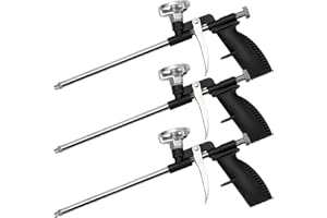 GOMETY 3 pistole in schiuma poliuretanica professionali ergonomiche in metallo e plastica per fai da te