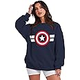 LEOTUDE Women's Loopknit Loose Fit Full Sleeve With Drop Shoulder Round Neck Sweatshirt