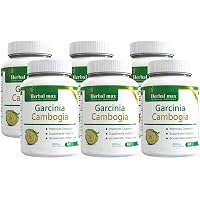 Herbalmax Garcinia Cambogia with Green Tea Extract 800 Mg Capsules | Natural Weight Management Supplement with 70% HCA - 360 Veggie Capsules (Pack Of 6)