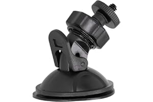 ZUNATE Samochodowy Uchwyt na Przyssawkę, Kamera Samochodowa Przednia Szyba Rejestrator Jazdy Uchwyt z Przyssawką Uchwyt na Przyssawkę Kamera Samochodowa, ze śrubą 1/4 Cala, do DV GPS