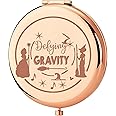 KEYCHIN Witch Pocket Musical Mirror Elphaba and Glinda Fans Gifts Defying Gravity Witch Compact Makeup Mirror Broadway Elphaba and Glinda Witch Merch (Defying Gravity-RG)
