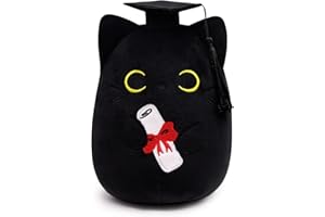 Desdfcer Graduation Cat Plush Toy - Graduation Cat Stuffed Animal - Soft Cat Stuffed Plush Doll - Kawaii Plush Cat Pillow Kawaii Stuffed Cat Plush Toy for Kids Girls Boys Birthday