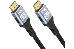 CAKOBLE Cable HDMI 2.2 2m, 96Gbps Ultra-High-Speed, 16K@60Hz, 12K/10K@120Hz, 8K@240Hz, 4K@360Hz/480Hz, eARC, HDR10+, Dolby, HDCP 2.3, Para hdmi 2.1,PS5, Xbox, Soundbar, Fire TV, Laptop, HDTV