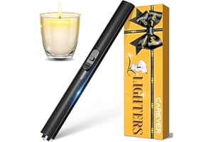CAREVER Stocking Fillers Women Candle lighter: USB C Electric Lighter Long Reach Rechargeable Plasma Arc Lighter, Xmas Secret Santa Gifts for Her Mum Ladies Gifts for Women