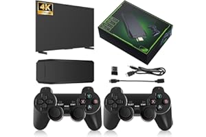 ADDLIVE Retro Konsole, USB Game Stick 4K, Retro Spielekonsole mit 10000 Spielen HDMI, Retro 4K mit 2.4g Wireless Controller Game Console, Videospielkonsole Plug & Play, 2 Gamepads, 9 Emulatoren (64G)