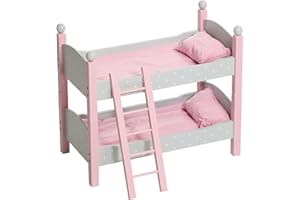 Bayer Chic 2000 513 91 łóżko piętrowe dla lalek, od 3 lat do 8 lat, szare, szare (Puntos Grey), małe