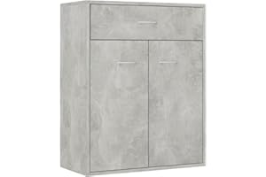 vidaXL Credenza Grigio Cemento 60x30x75 cm in Truciolato