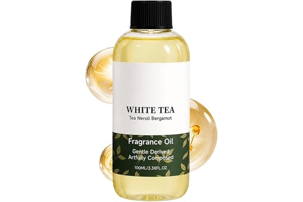 Diffuser Oil - White Tea Fragrance - 100g Gentle Long-Lasting Air Freshener | Oil Diffusers Home Air Freshener Room Spray Hotel Car Home Bathroom Bedroom Office Desk Shelf Apartment