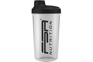 ‎FSA NUTRITION FSA Nutrition Protein Shaker 700 ml mit Messskala und Drehverschluss, für Diät- und Protein-Shakes, BPA frei Transparent